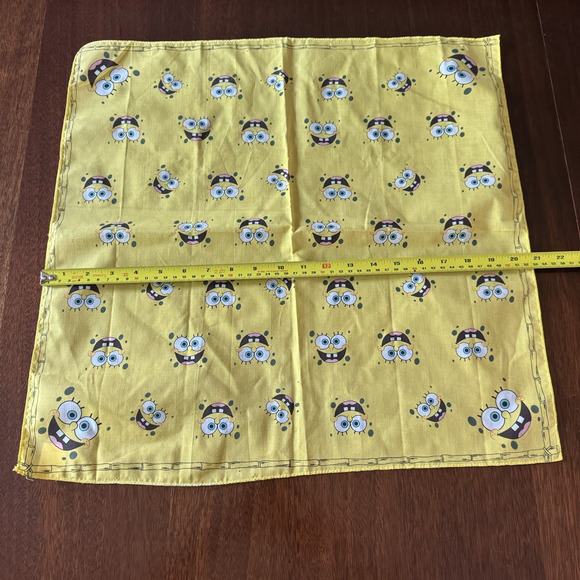 VTG SpongeBob SquarePants Bandana Gaiter Scarf Viacom 2004 Nickelodeon Cotton - Picture 4 of 8